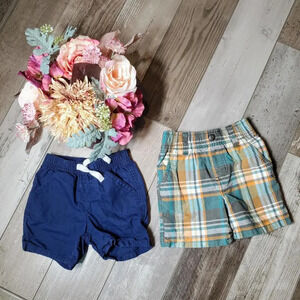 Gymboree Summer Baby Boy Shorts Bundle Size 6-12m